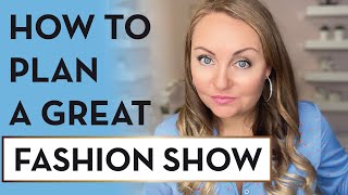 How to plan a fashion show