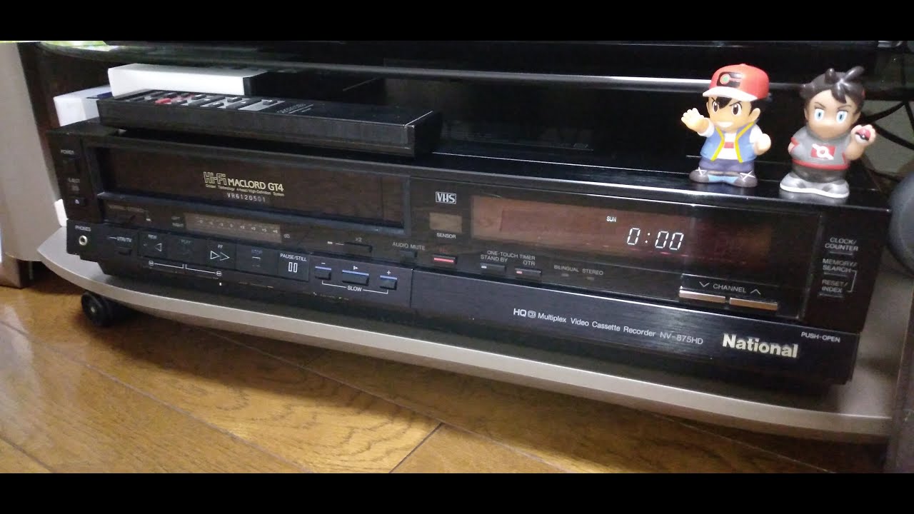 1986年製 ナショナル VHSビデオデッキ Hi-Fiマックロード875「NV-875HD