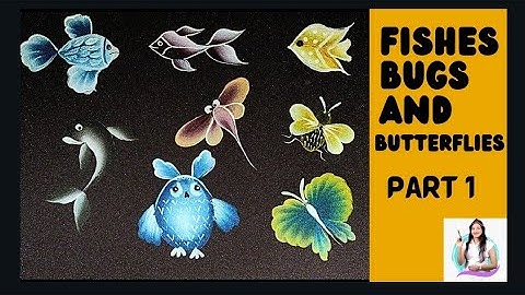 One stroke painting butterfly | Acrylic painting | Step-by-step tutorial
