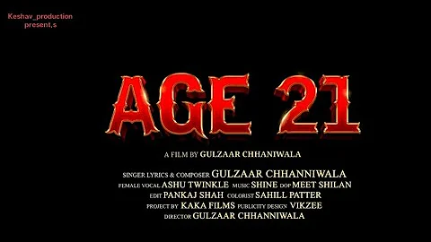 Gulzaar Chhaniwala - Age 21 (Official Video) | New Haryanvi Song 2025 | keshav_production presents 