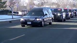 Procession for Pope County Deputy Josh Owen