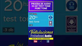20 Hz Test Tone ¿Tus bocinas pueden con 20 Hz? Descúbrelo aquí