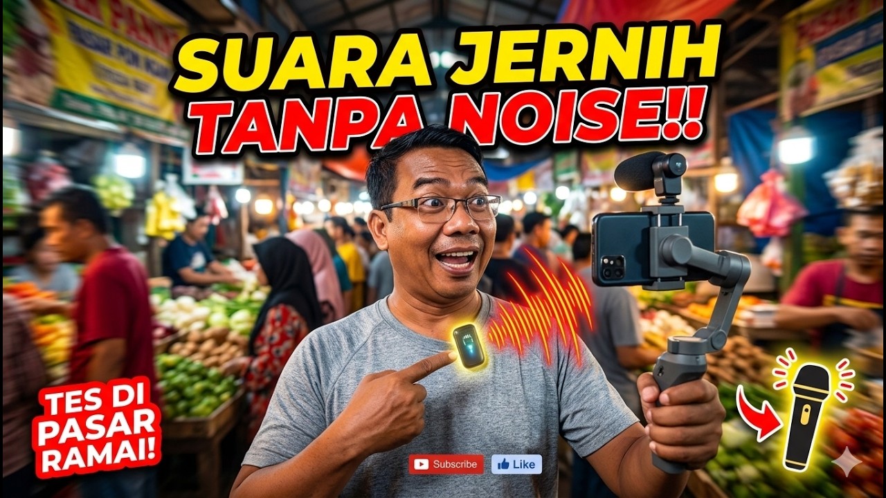 Ngevlog di Pasar Ramai? Mic Wireless Ini Bikin Suara Tetap Jelas! - YouTube