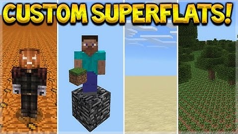 CUSTOM SUPERFLAT MAP PACK! Minecraft Pocket Edition - Custom Superflat Map Pack (Pocket Edition)