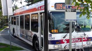 SEPTA BUS HYBRID NEW FLYER DE41LF 8241 ON ROUTE 109