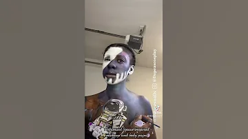 Astronaut Space Inspired Makeup And Body Art Tiktok 