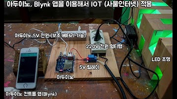 아두이노, Blynk 앱을 이용해서 IOT(사물인터넷) 적용  / IOT Furniture