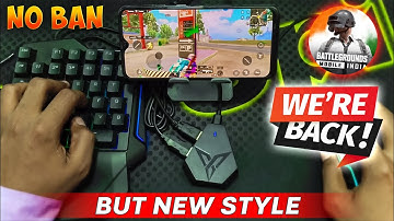 Finally BGMI Return🔥 | How to Play BGMI with Keyboard and Mouse in Mobile Using Flydigi Q1 No Ban