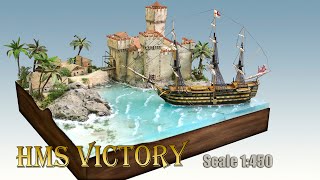 HMS Victory Diorama | 1:450 Scale