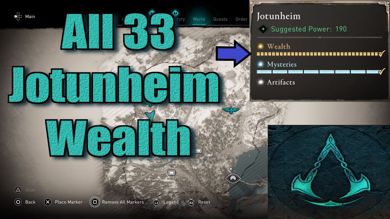 All Assassin's Creed Valhalla Jotunheim Wealth, Mysteries, and