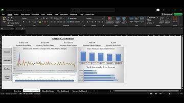 Ecommerce Multi-Platform Dashboard in Excel