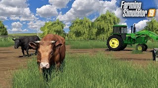 FS19- BUYING A LOAD OF CATTLE & GETTING DAIRY FACILITY UP & RUNNING