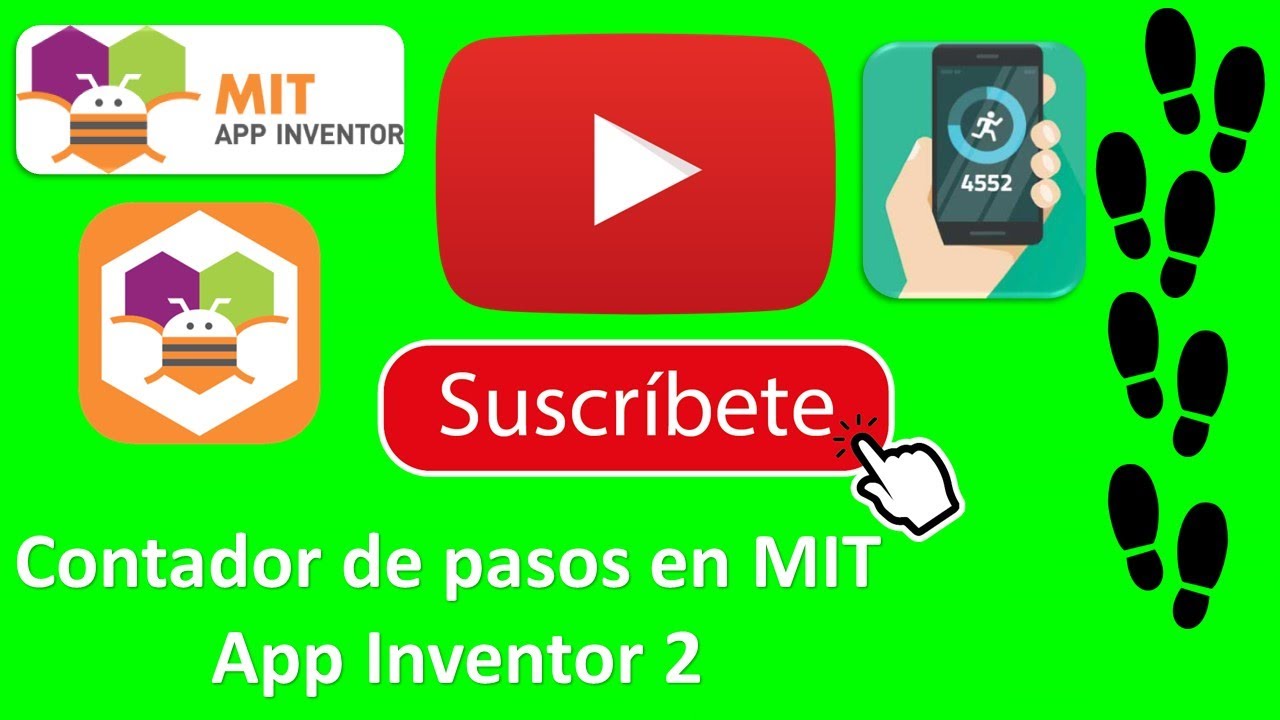 Contador de Pasos en MIT APP Inventor. Podómetro en MIT App Inventor.  Pedometer. 