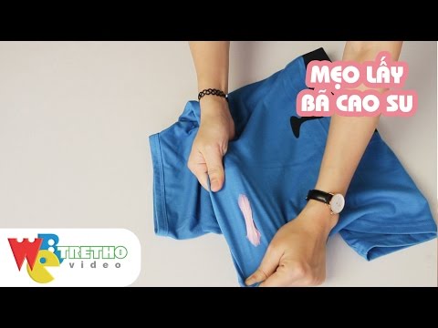 Video: Cách tẩy bã kẹo cao su dính trên quần áo tại nhà?