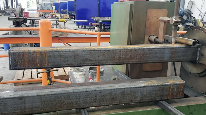 Cobb Industrial Inc Vernon tube machine cutting sq...