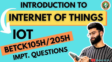 Introduction To Iot Important Questions Vtu| BETCK105H/205H