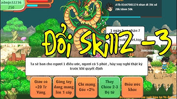 Ngọc Rồng Online - Gọi Rồng 1s Đổi Skill 2-3 Đệ Nick Sc1 Sv7