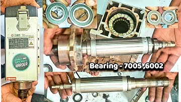 CNC Air Cooled Spindle Motor repair ,Bearing change ,bearing damage problem, speed ,fittings problem