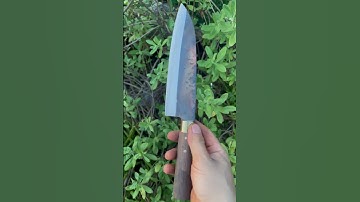 Tôi làm con dao phi lê cá bằng thép bi xe tăng đức sắc nét đáng kinh ngạc