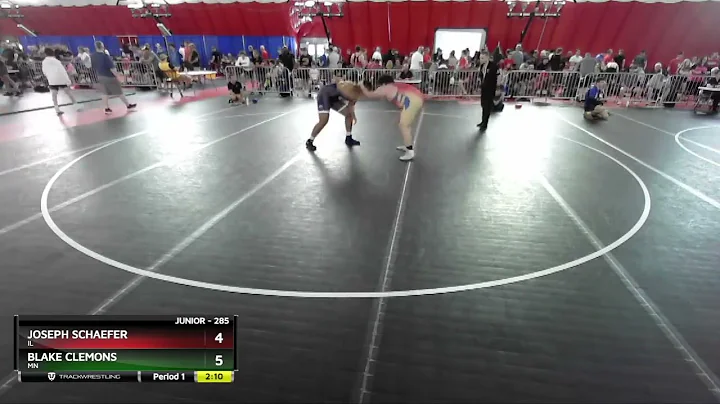 285 Lbs Quarterfinal - Joseph Schaefer, IL Vs Blak...