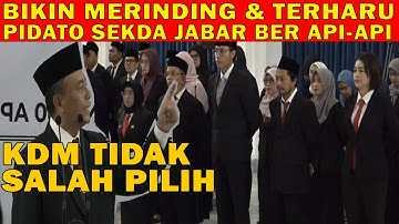 BIKIN MERINDING - PIDATO SEKDA JABAR SAAT PELANTIKAN PNS DALAM JABATAN FUNGSIONAL DI LINGKUP JABAR