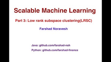Part 3: low rank subspace clustering (LRSC)
