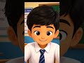 Cute School Boy Learning English Words | Kids Learning Video ✏️📚 #funkidsenglish #cursoingles