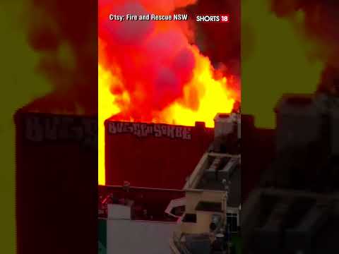 Massive Fire Engulfs Building, And Collapse Leads To Chaos In Central Sydney | #shorts