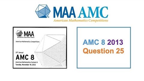 2013 AMC8 Question 25