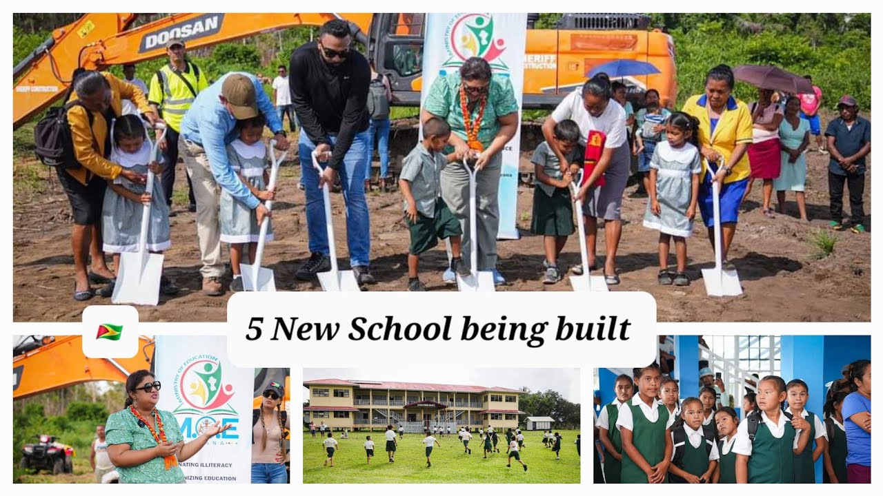 Five New Schools to be Built in Rural Areas of Guyana 🇬🇾 YouTube