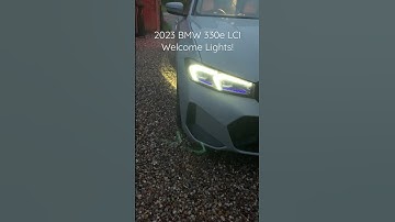 2023 BMW 330e LCI Welcome lights #shorts #300e #lights