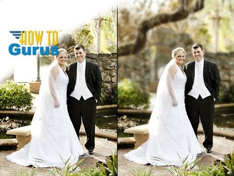 Photoshop Wedding Photo Editing : Blur Background Depth of Field Effect : CS CS CC  Tutorial