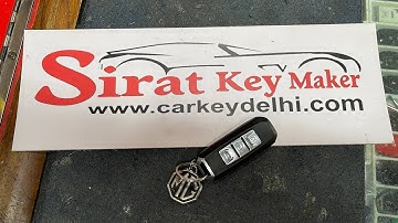 MG HECTOR Remote battery replacement process