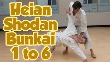 Heian Shodan 1 to 6 flow drill