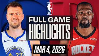 WARRIORS vs ROCKETS FULL GAME HIGHLIGHTS MARCH 4, 2026 NBA HIGHLIGHTS TODAY NBA 2K26 GAMEPLAY screenshot 5