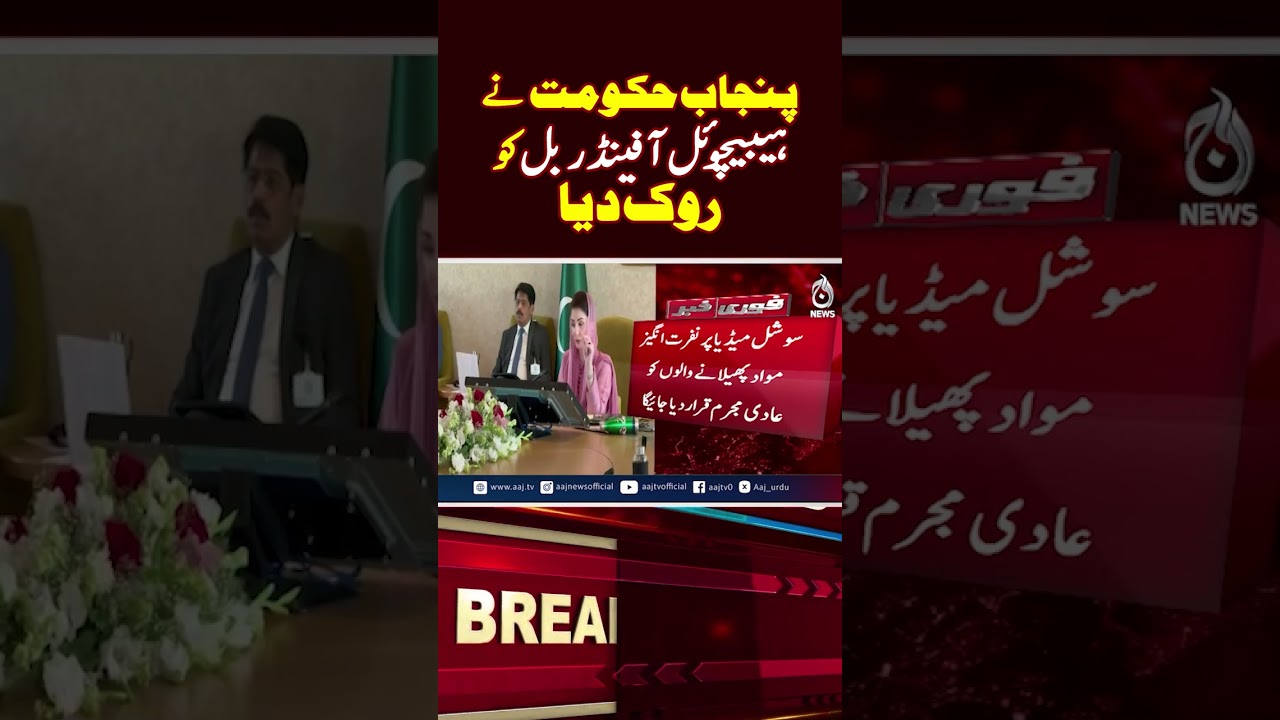 Punjab Habitual Offenders Bill 2026 | Electronic Monitoring Law Review - Aaj News #shorts