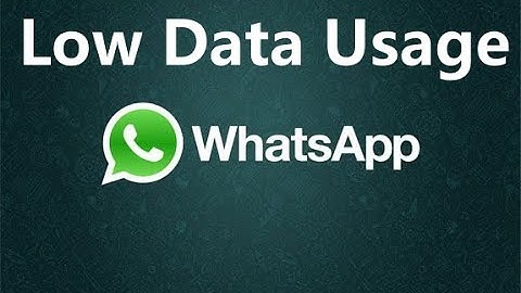 How to enable low data usage option in whatsapp android