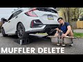 MUFFLER DELETE | SOUNDS and COMPARISON | 10th Gen Honda Civic