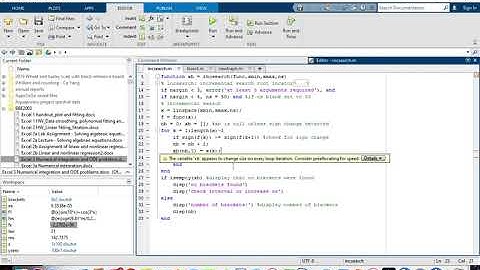 Matlab Demo Incremental Search
