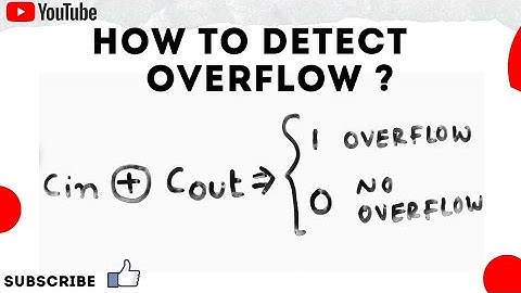 How to detect an Overflow  ? Any binary & 2