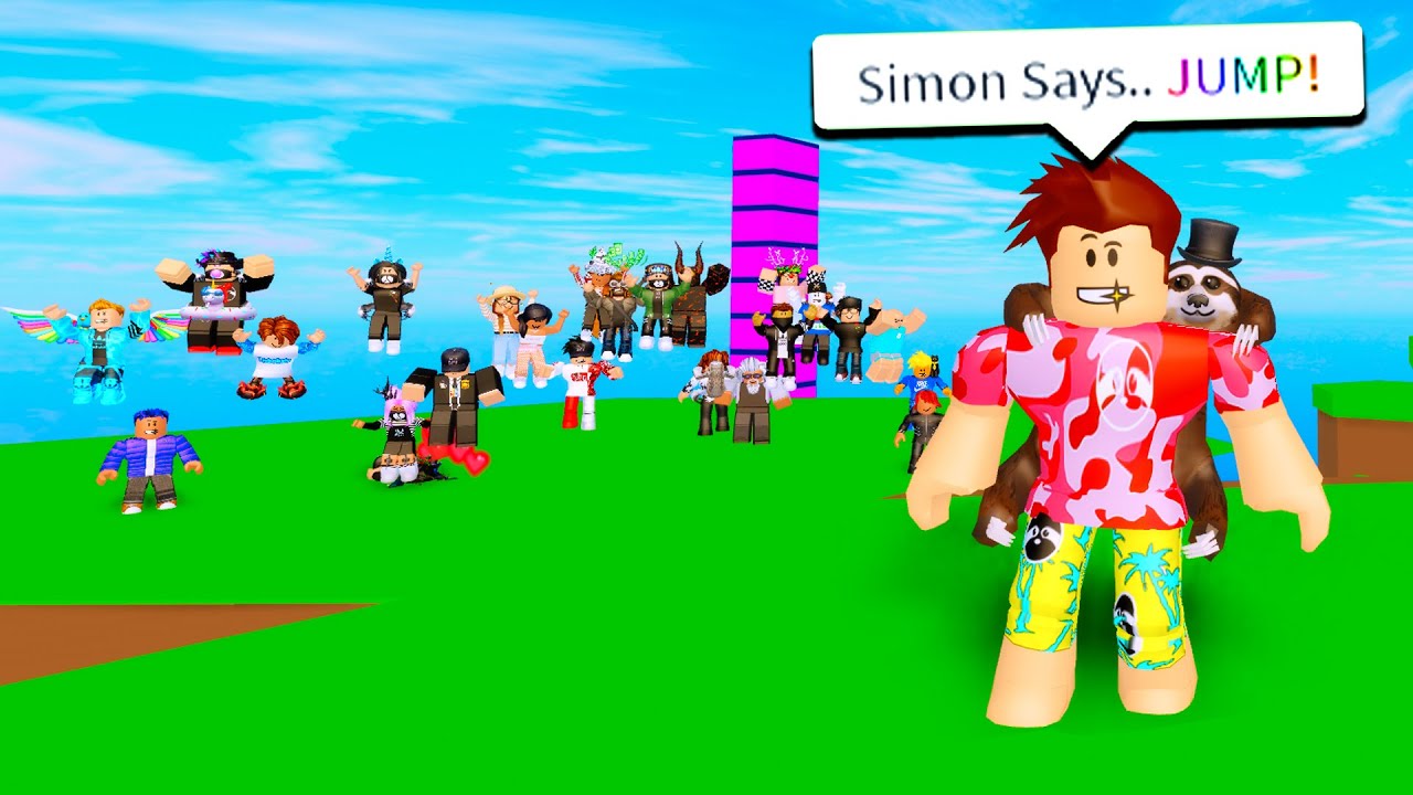 I Challenged Fans To Simon Says For A Friend Request Roblox - roblox simon says but i use admin youtube