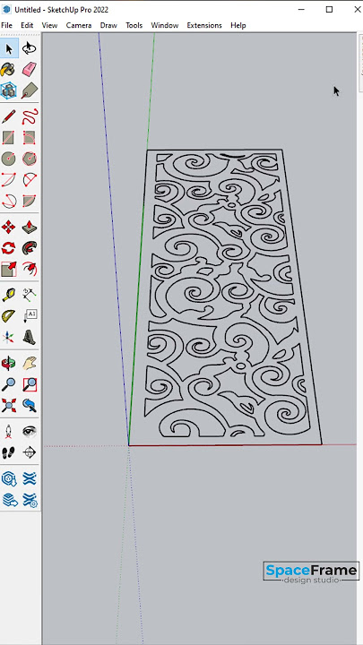 Design any CNC JALI in sketchup