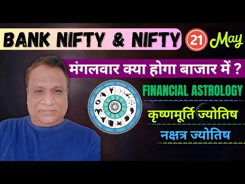 Nifty, Bank Nifty  Prediction by Financial Astrology for date 21- May- 2024.