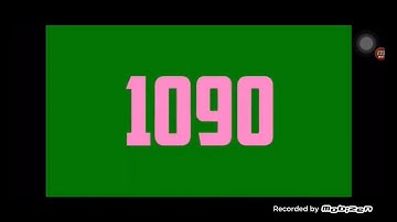 Challenge countdown from 1100 High-pitched