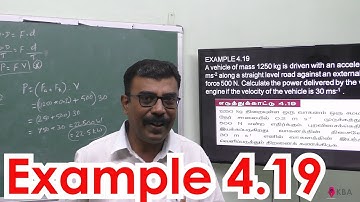 19. Physics | Work, energy and power |  Example 4.19