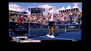 John Isner Match Point And Victory Pose @ 2015 BB&T Atlanta Open