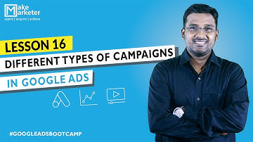 Google Ads Course | Types of Campaigns & Objectives in Google Ads | Lesson 16