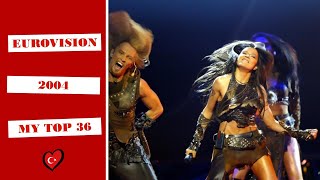 Eurovision 2004 || My top 36 (With comments)