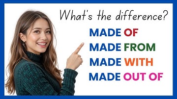 Difference Between Made Of, Made From, Made With, and Made Out Of
