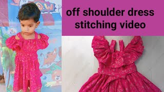 How to stitch off shoulder Frock for baby girl /creative Home